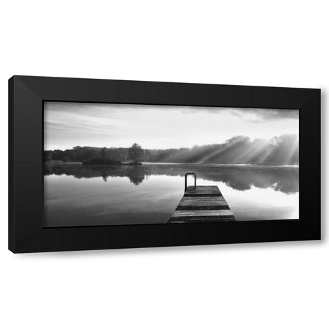 Lake Revisited Black Modern Wood Framed Art Print by Weisz, Irene
