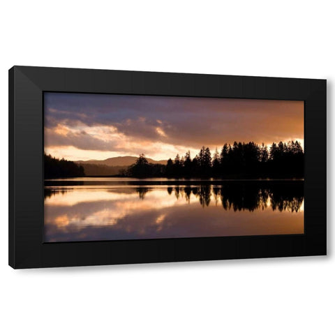 Hammersley Inlet Black Modern Wood Framed Art Print with Double Matting by Delimont, Danita