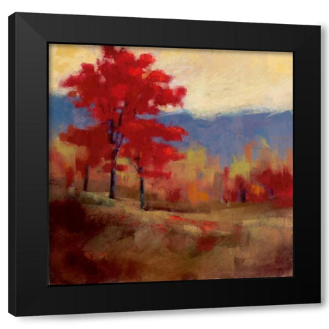 Fall Splendor I Black Modern Wood Framed Art Print with Double Matting by Margulis, Karen