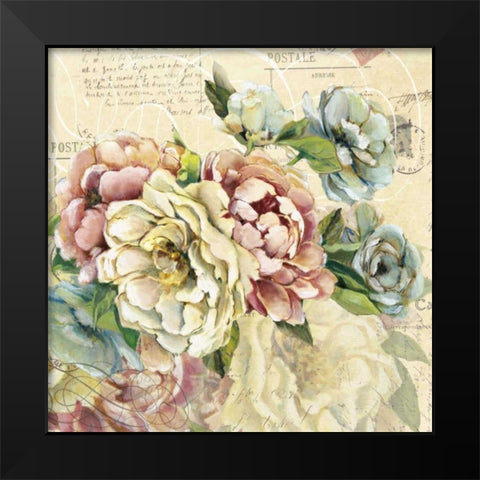 Scented Letter II Black Modern Wood Framed Art Print by Robinson, Carol