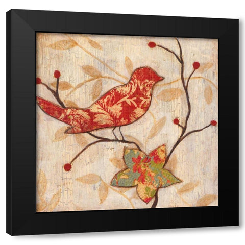 Songbird I Black Modern Wood Framed Art Print by Tava Studios