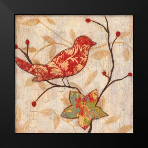 Songbird I Black Modern Wood Framed Art Print by Tava Studios