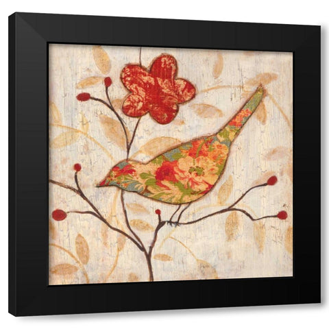 Songbird II Black Modern Wood Framed Art Print by Tava Studios
