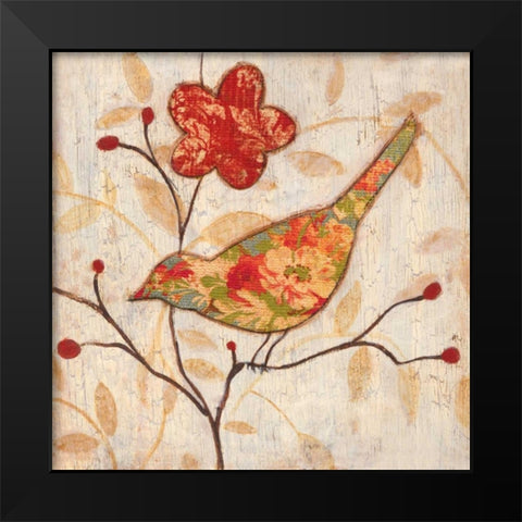 Songbird II Black Modern Wood Framed Art Print by Tava Studios