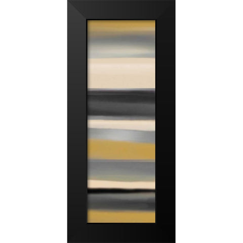 Golden Dawn I Black Modern Wood Framed Art Print by Jill, Susan