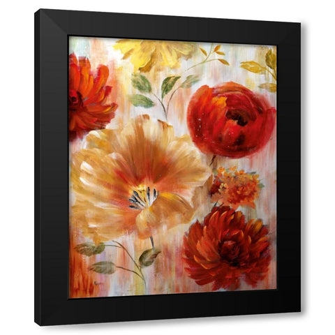 Touched By Sunlight Black Modern Wood Framed Art Print by Nan