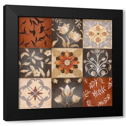 Patterns Of Nature II Black Modern Wood Framed Art Print by Tava Studios