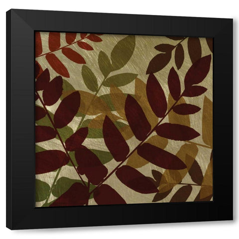 Spice Shimmering Black Modern Wood Framed Art Print by Craven, Katrina