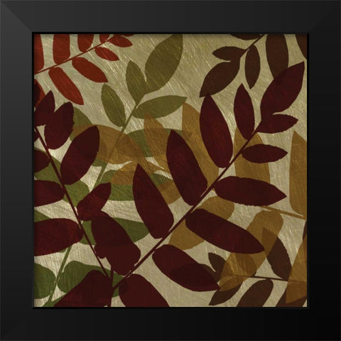 Spice Shimmering Black Modern Wood Framed Art Print by Craven, Katrina