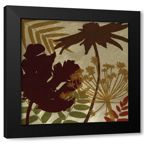 Spice Shimmering Black Modern Wood Framed Art Print with Double Matting by Craven, Katrina