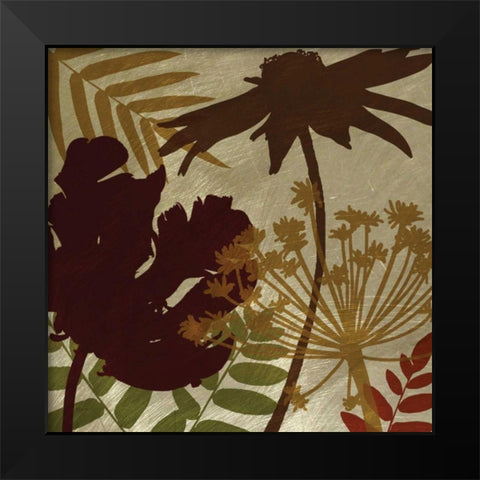 Spice Shimmering Black Modern Wood Framed Art Print by Craven, Katrina