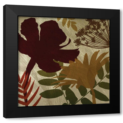 Spice Shimmering Black Modern Wood Framed Art Print with Double Matting by Craven, Katrina