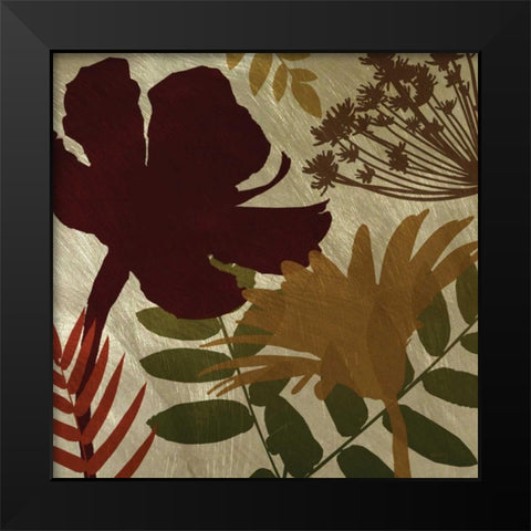 Spice Shimmering Black Modern Wood Framed Art Print by Craven, Katrina