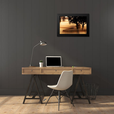 Kentucky Morning Black Modern Wood Framed Art Print by Delimont, Danita