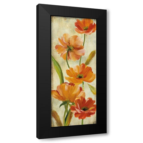 Flower Dance II Black Modern Wood Framed Art Print by Robinson, Carol