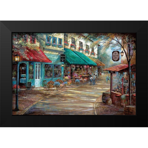 Romantic Interlude Black Modern Wood Framed Art Print by Manning, Ruane