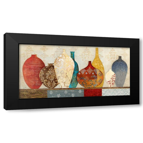 Collection Of Memories Black Modern Wood Framed Art Print by Tava Studios