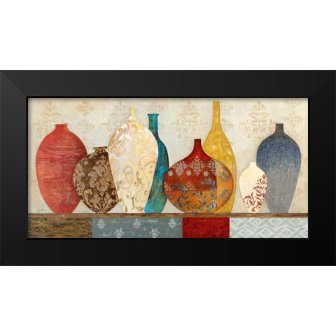 Collection Of Memories Black Modern Wood Framed Art Print by Tava Studios