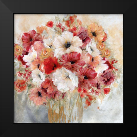 Gardens Passion II Black Modern Wood Framed Art Print by Robinson, Carol