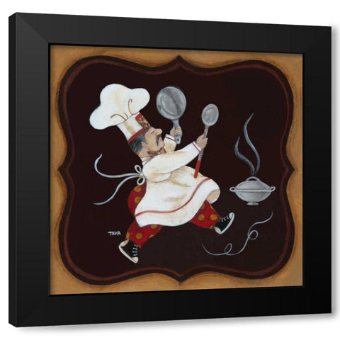 In Short Order I Black Modern Wood Framed Art Print by Tava Studios