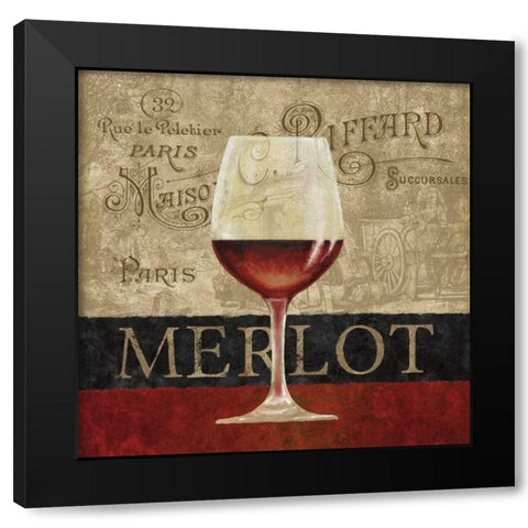 Merlot Black Modern Wood Framed Art Print with Double Matting by Knutsen, Conrad