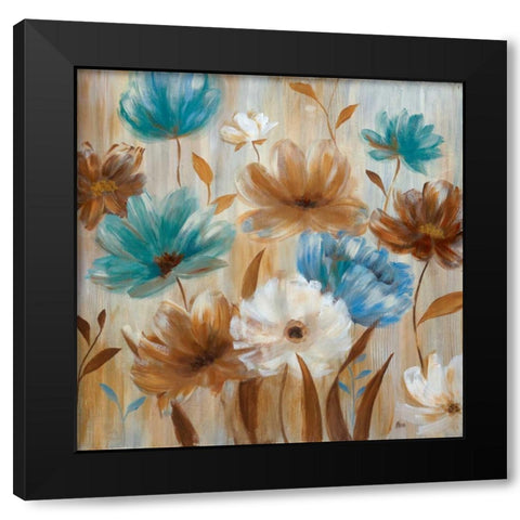 Fionas Garden I Black Modern Wood Framed Art Print by Nan