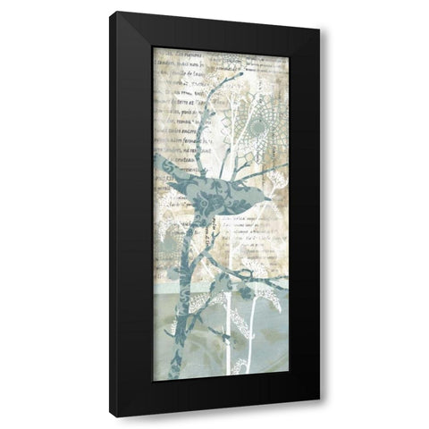 Winter Birds I Black Modern Wood Framed Art Print by Robinson, Carol