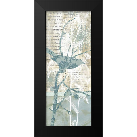 Winter Birds I Black Modern Wood Framed Art Print by Robinson, Carol
