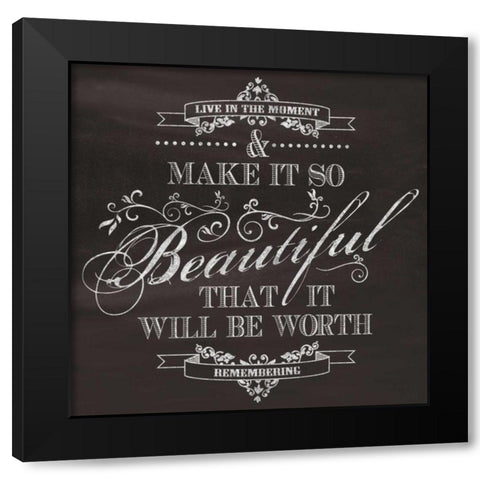 Beautiful Black Modern Wood Framed Art Print by Havoc Gifts