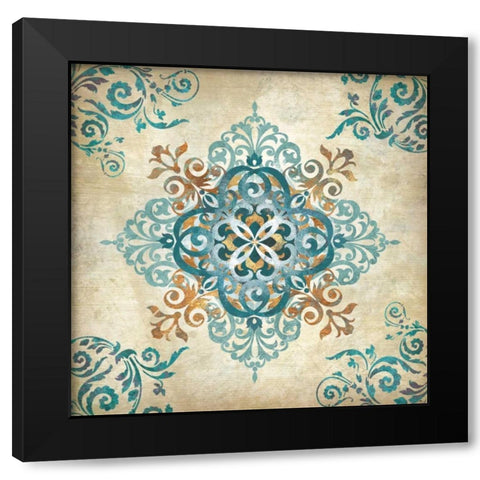 Arabesque II Black Modern Wood Framed Art Print by Knutsen, Conrad