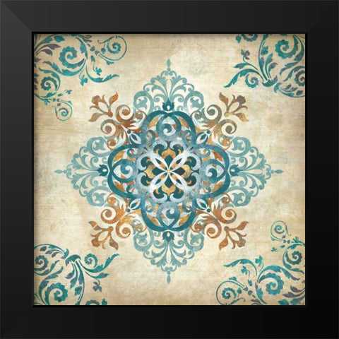 Arabesque II Black Modern Wood Framed Art Print by Knutsen, Conrad