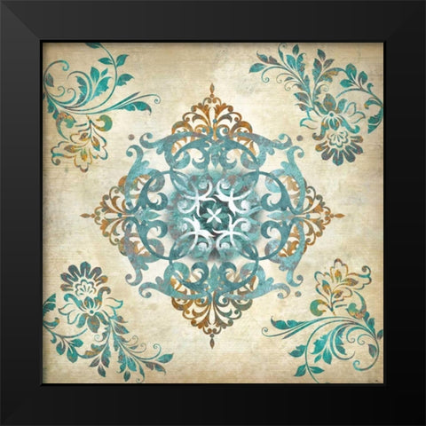 Arabesque III Black Modern Wood Framed Art Print by Knutsen, Conrad