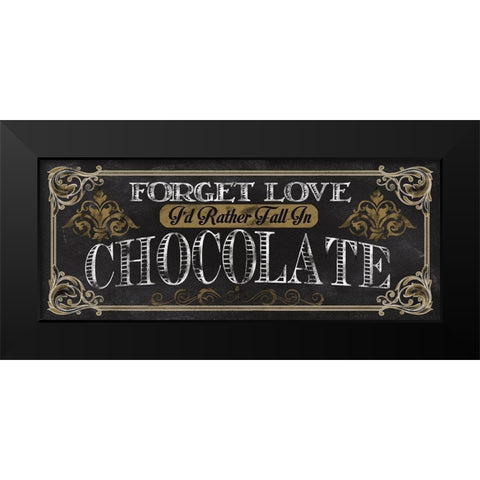 Chocolate Black Modern Wood Framed Art Print by Knutsen, Conrad