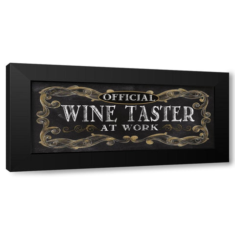 Wine Taster Black Modern Wood Framed Art Print with Double Matting by Knutsen, Conrad