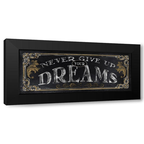 Dreams Black Modern Wood Framed Art Print with Double Matting by Knutsen, Conrad