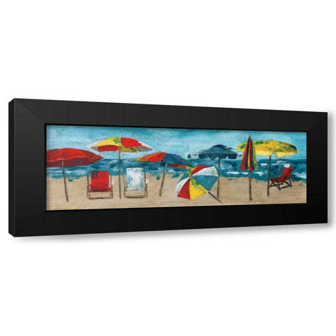 At the Beach Black Modern Wood Framed Art Print by Craven, Katrina