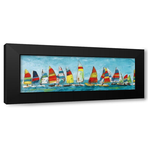 Sailing Away Black Modern Wood Framed Art Print by Craven, Katrina