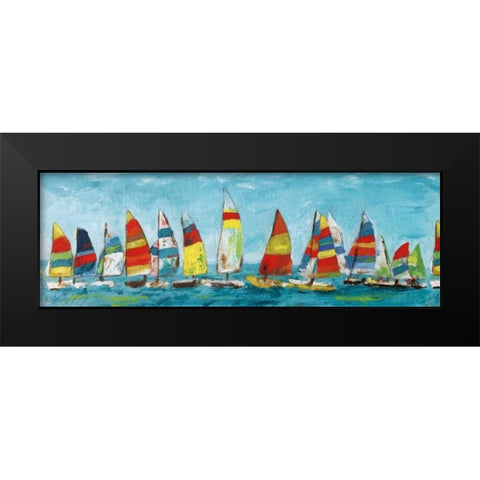Sailing Away Black Modern Wood Framed Art Print by Craven, Katrina