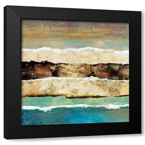 On Edge Revisited I Black Modern Wood Framed Art Print by Olson, Norm