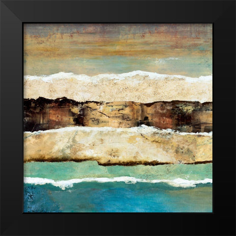 On Edge Revisited I Black Modern Wood Framed Art Print by Olson, Norm