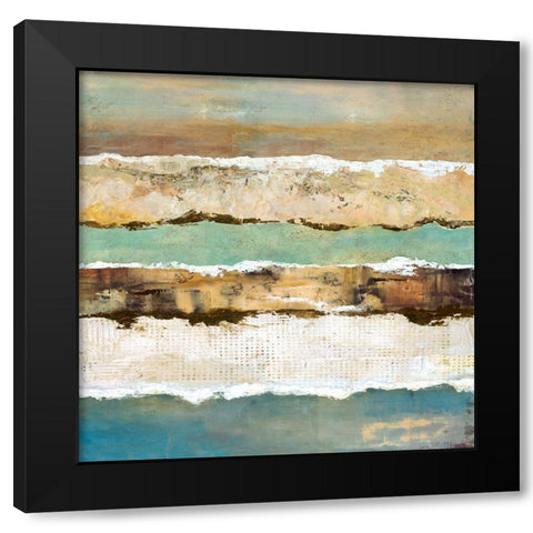 On Edge Revisited II Black Modern Wood Framed Art Print by Olson, Norm