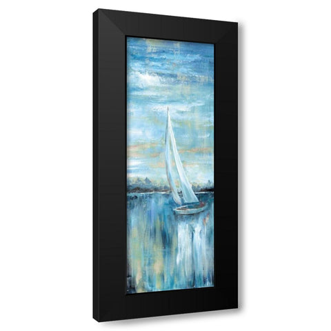 Evening Bay III Black Modern Wood Framed Art Print by Nan