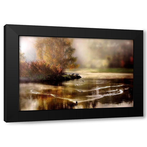 Morning Solace Black Modern Wood Framed Art Print by Weisz, Irene