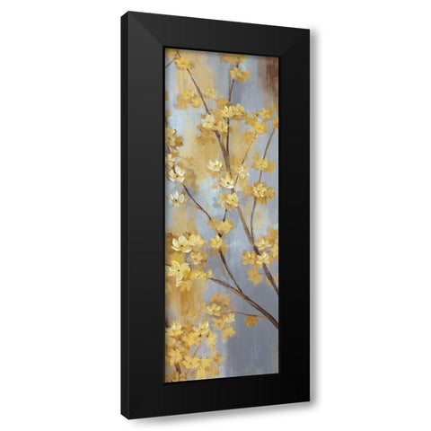 Forsythia Garden II Black Modern Wood Framed Art Print with Double Matting by Nan