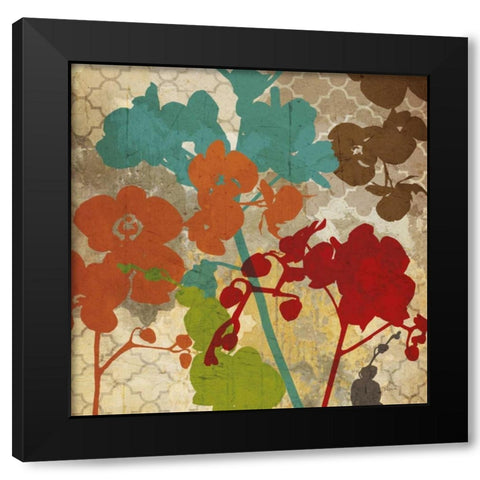 Garden Silhouette Black Modern Wood Framed Art Print by Craven, Katrina