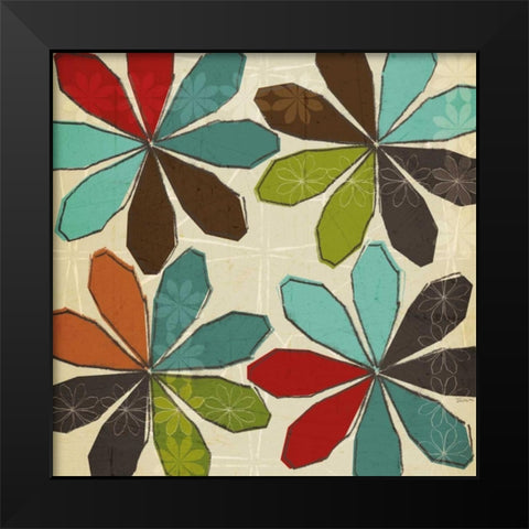 Kaleidoscope I Black Modern Wood Framed Art Print by Craven, Katrina