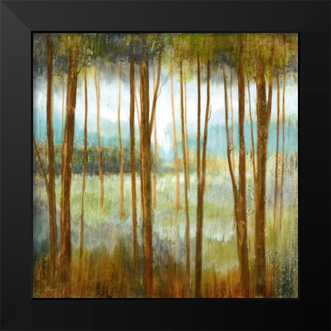 Soft Forest I Black Modern Wood Framed Art Print by Nan