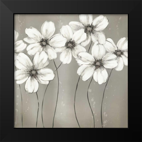 Gray Garden Black Modern Wood Framed Art Print by Robinson, Carol