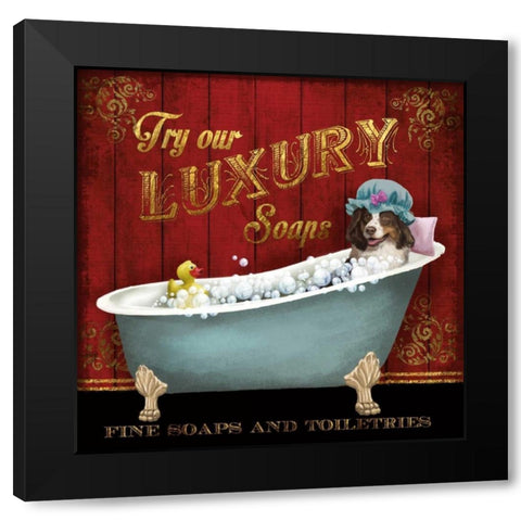Luxury Soaps Black Modern Wood Framed Art Print with Double Matting by Knutsen, Conrad