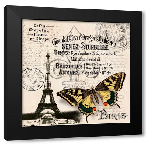 Chocolat I Black Modern Wood Framed Art Print by Craven, Katrina